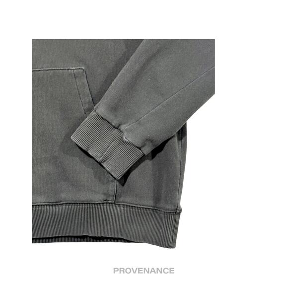 🔴 Saint Laurent Paris SLP Logo Hoodie - Distressed Black M - Picture 5 of 12